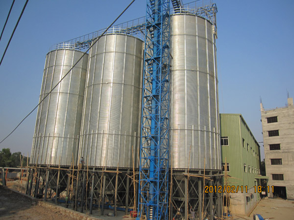 孟加拉国 3台200t 大豆仓