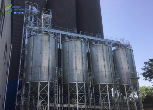 山西养殖场项目2-1200T玉米仓+1-200T豆粕仓
